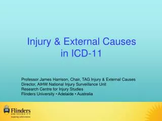 Injury &amp; External Causes in ICD-11