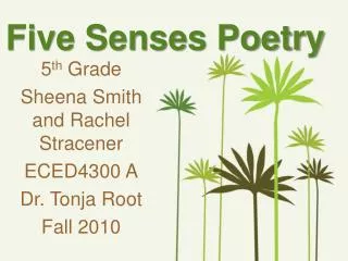 Five Senses Poetry