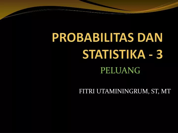 probabilitas dan statistika 3