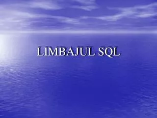 limbajul sql