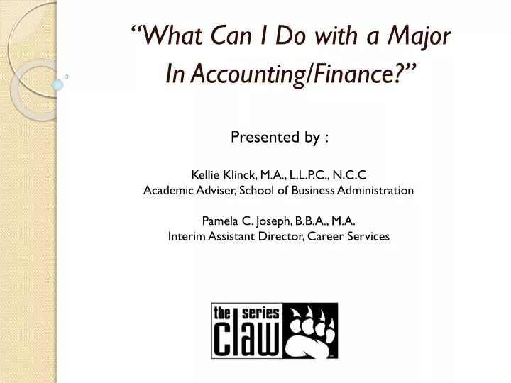 what can i do with a major in accounting finance