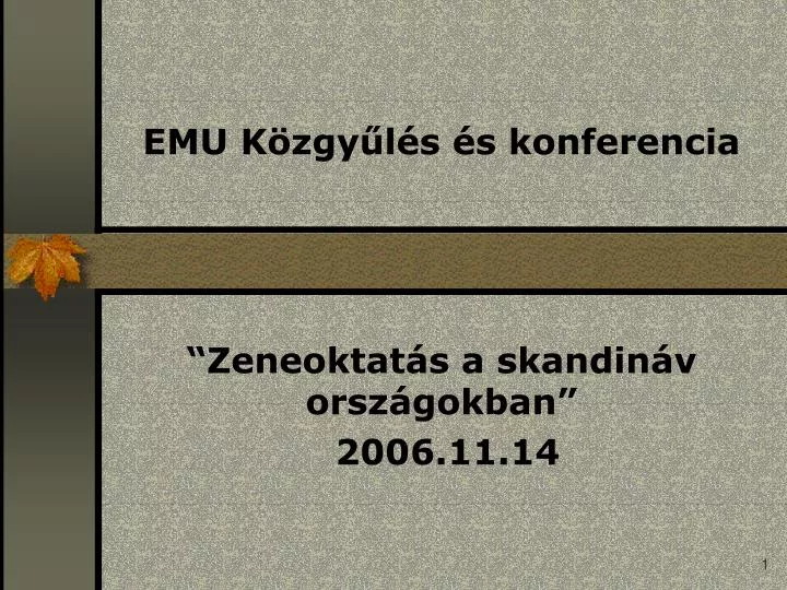 emu k zgy l s s konferencia