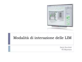 modalit di interazione delle lim