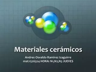 materiales cer micos