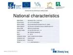 National characteristics - slide 1
