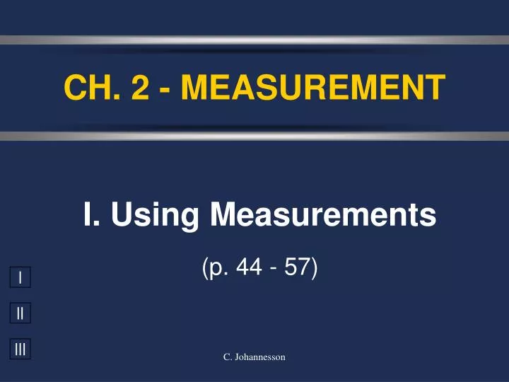 ch 2 measurement