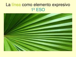 la l nea como elemento expresivo 1 eso