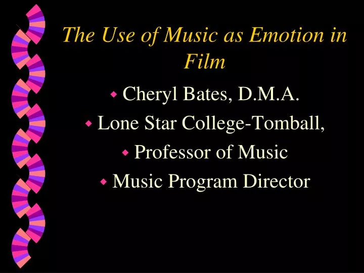 the use of music as emotion in film