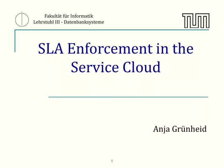 sla enforcement in the service cloud