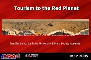 Tourism to the Red Planet