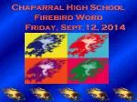 Exciting Events at Chaparral High School! - slide 1