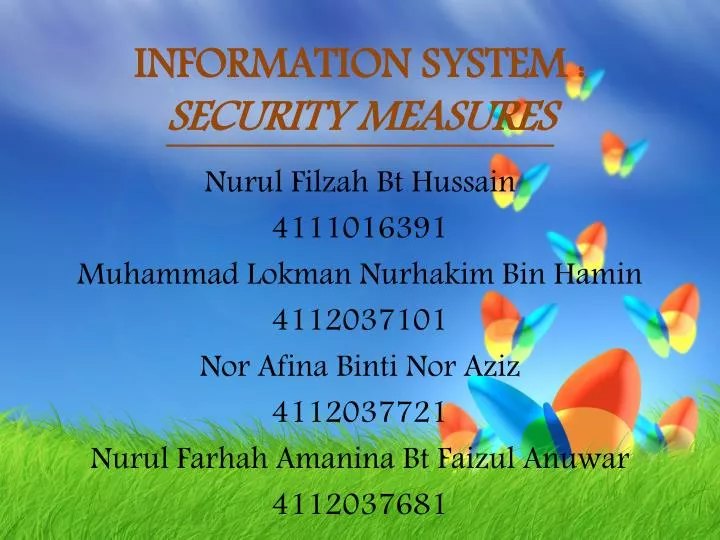 information system security measures