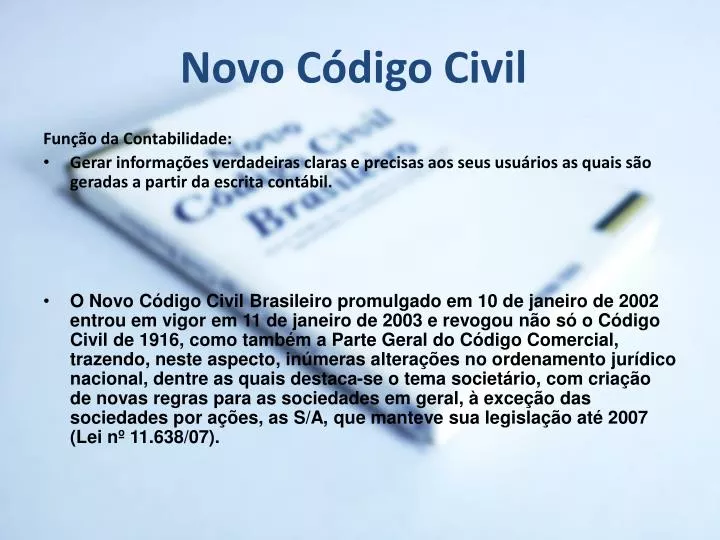 novo c digo civil