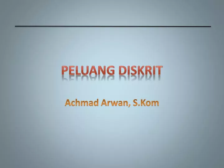 peluang diskrit