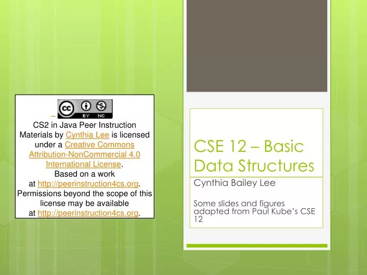 cse 12 basic data structures