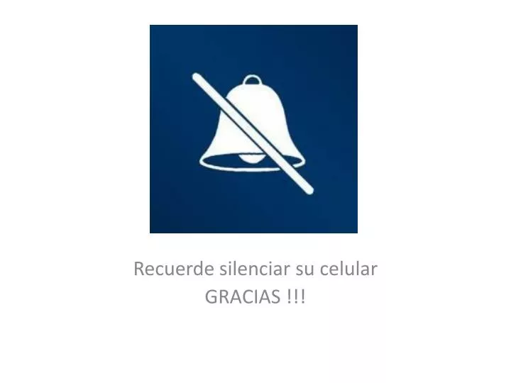 recuerde silenciar su celular gracias