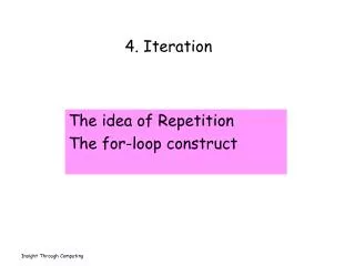 4. Iteration