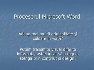procesorul microsoft word