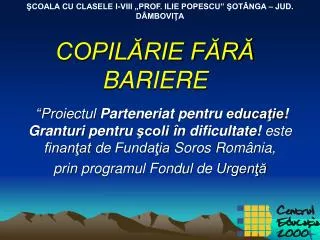 copil rie f r bariere