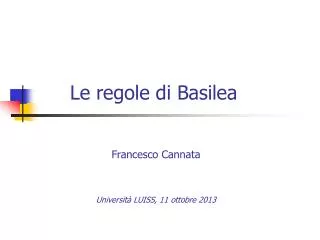 le regole di basilea
