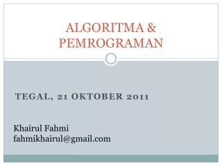 algoritma pemrograman