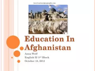 Education In Afghanistan