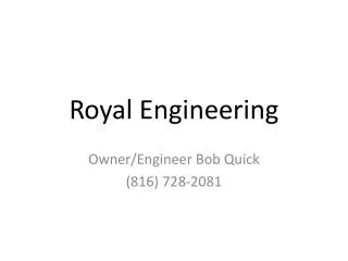 Royal Engineering