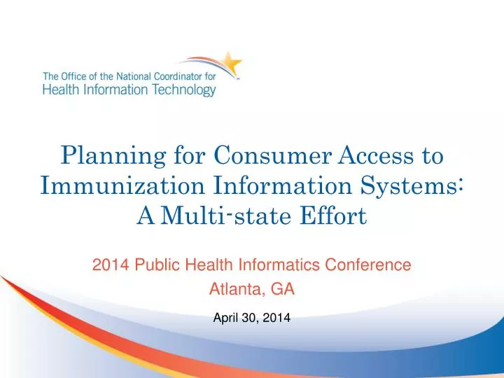 planning for consumer access to immunization information systems a multi state effort