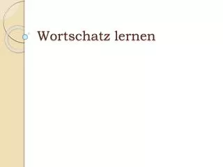 wortschatz lernen
