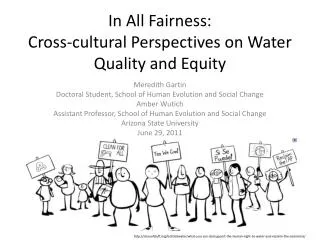 In All Fairness: Cross-cultural Perspectives on Water Quality and Equity