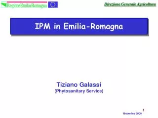Tiziano Galassi (Phytosanitary Service)
