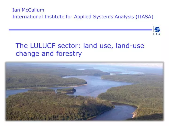 the lulucf sector land use land use change and forestry