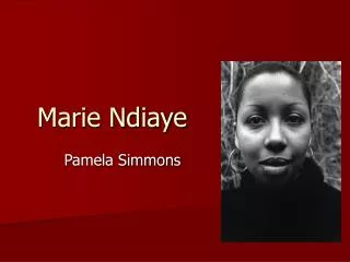 marie ndiaye