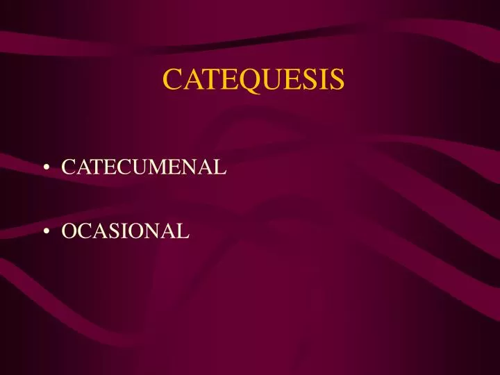 catequesis