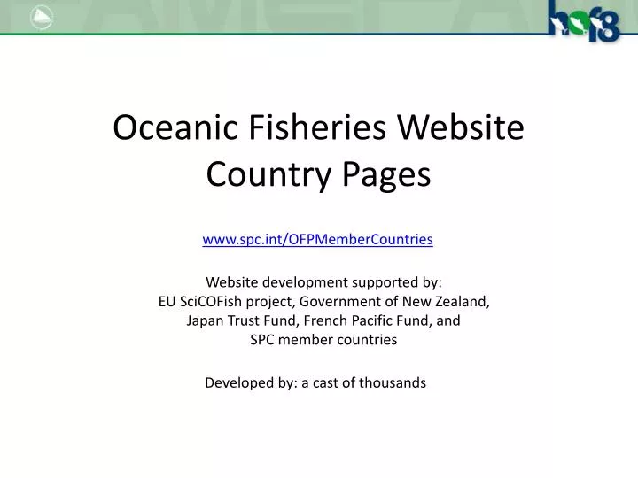 oceanic fisheries website country pages