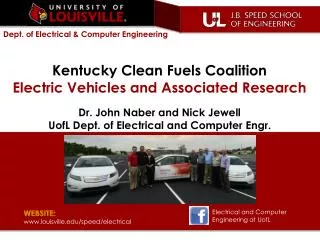 Kentucky Clean Fuels Coalition Electric Vehicles and Associated Research