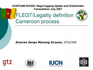 FLEGT/Legality definition : Cameroon process
