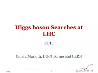 Higgs boson Searches at LHC
