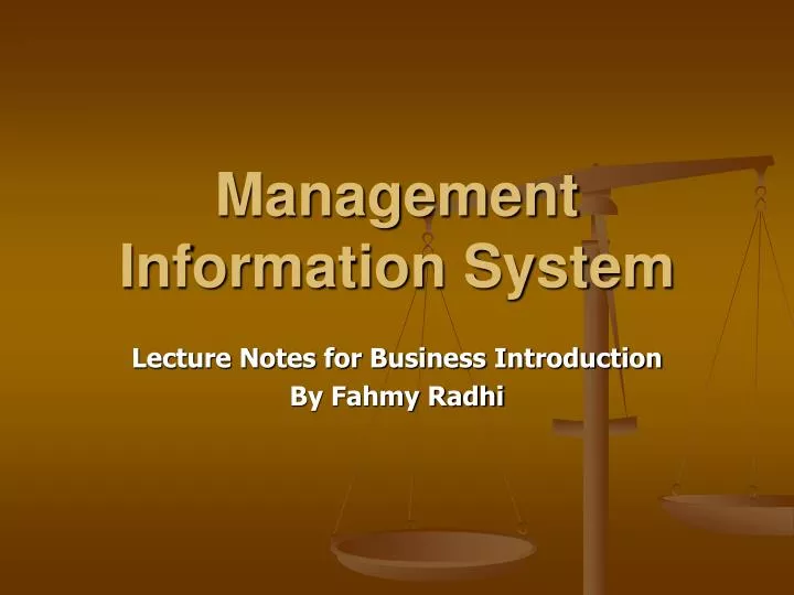 management information system