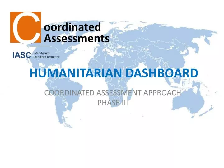 humanitarian dashboard