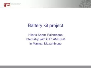 Battery kit project