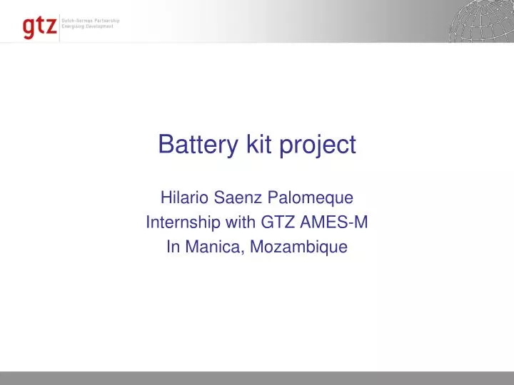 battery kit project