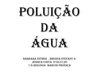 polui o da gua