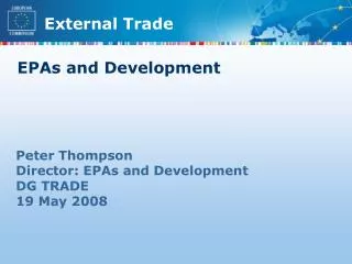 EPAs and Development