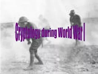 Cryptology during World War I