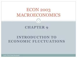 ECON 2003 MACROECONOMICS