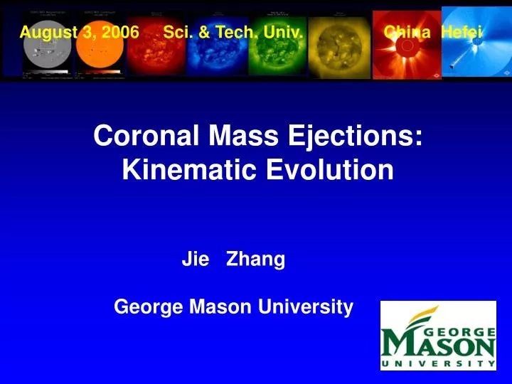 coronal mass ejections kinematic evolution