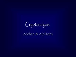 Cryptanalysis