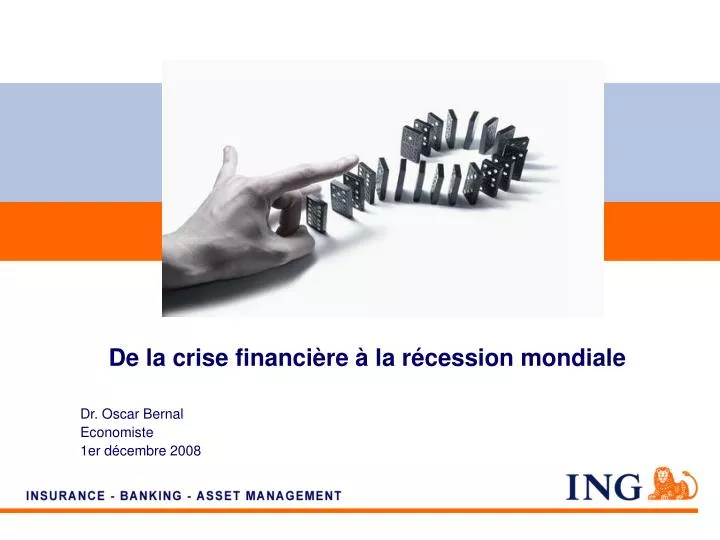 de la crise financi re la r cession mondiale
