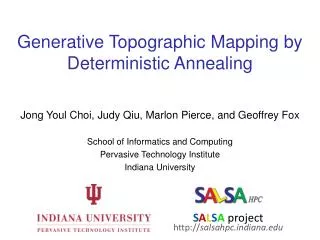 Generative Topographic Mapping by Deterministic Annealing